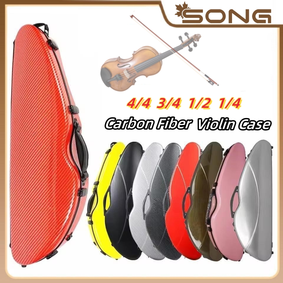 Musical Instrument Cello - マルチカラーユニークデザイン 4/4 3/4 バイオリンケース カーボンファイバー 三角形バイオリンボックス