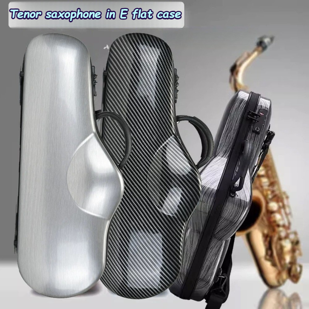 Musical Instrument Oboe - サックスハードシェルバックパック耐衝撃保護ケース盗難防止ロック付きアルトEbサックス楽器部品用