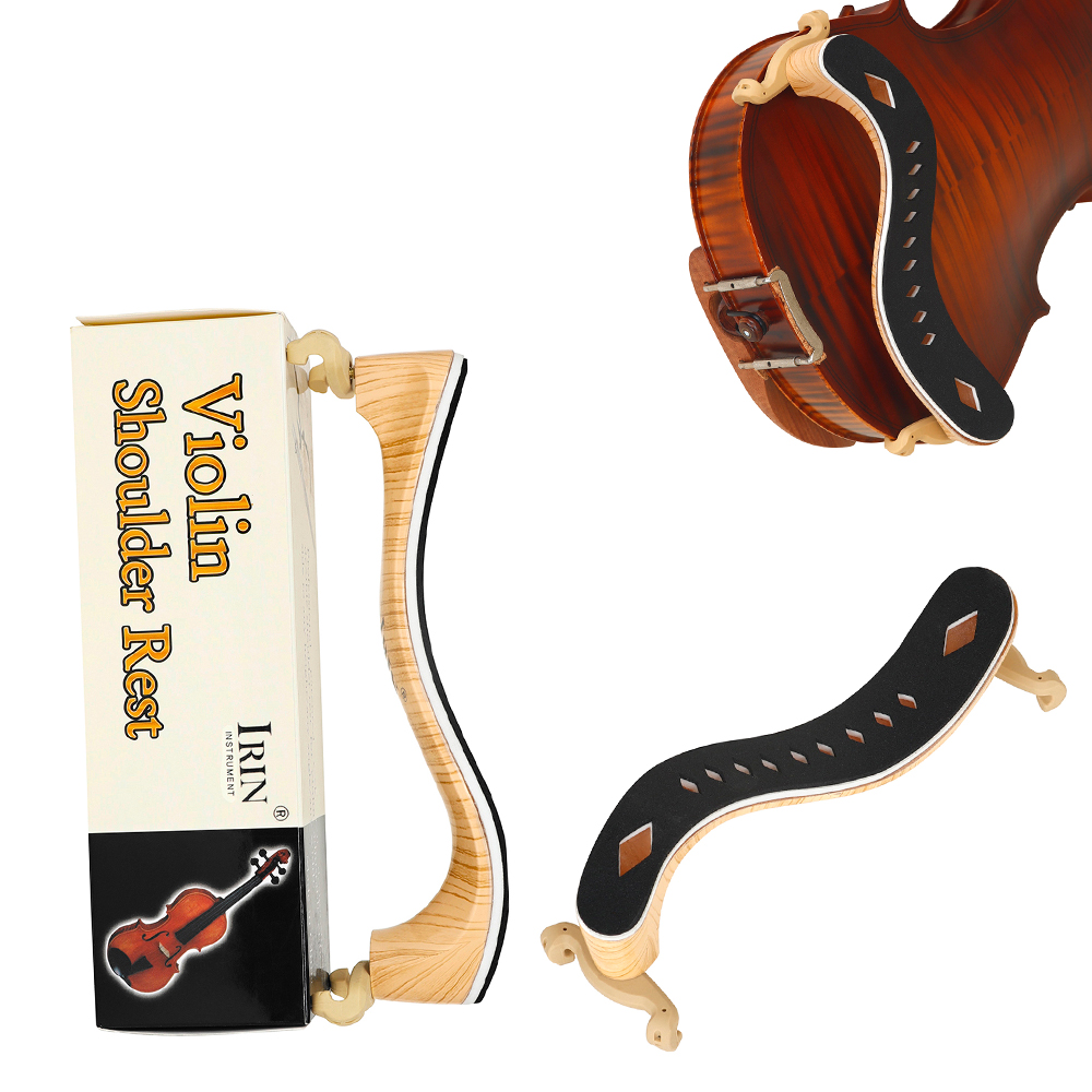 Musical Instrument Cello - ﻿ IRIN 4/4 バイオリン肩当てアンティークメープルプロフェッショナルバイオリン肩当て無料調整ミュージカルバイオリンアクセサリー ﻿