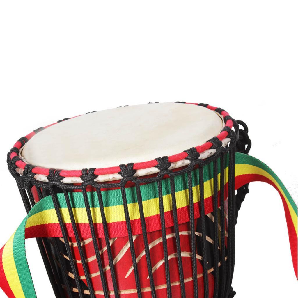 Djembe Hand Drum - トリコロール ジェンベ アフリカ ハンドドラム ストラップ ベルト