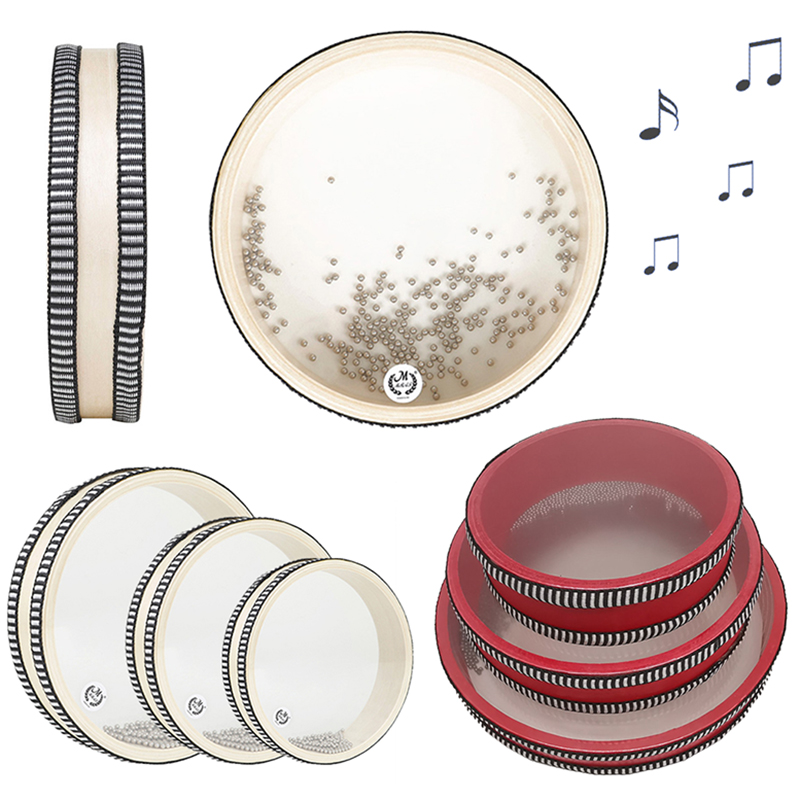 Ocean Drum Wave - ベビーモンテッソーリオーシャンウェーブビーズハンドドラム楽器おもちゃ早期学習音楽パーカッション知育玩具ベビーギフト用