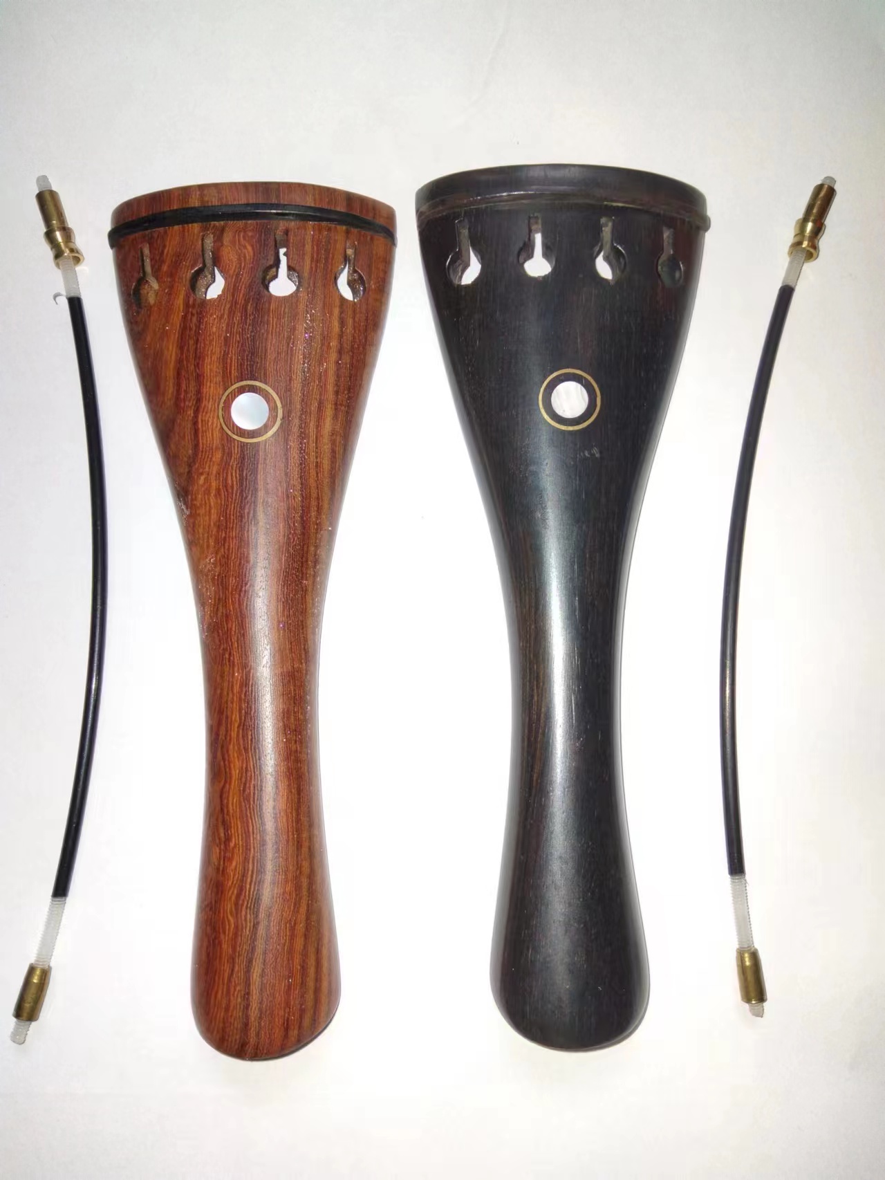 Musical Instrument Viola - ビオラテールピース、ナイロンガット、ローズウッドまたはエボニー、15〜16インチ、1個