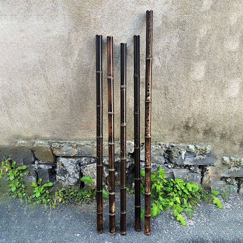 Shakuhachi Bamboo Flute - 8穴紫竹小笛G/Fキー中国式縦笛初心者プロ向け小笛民俗伝統楽器