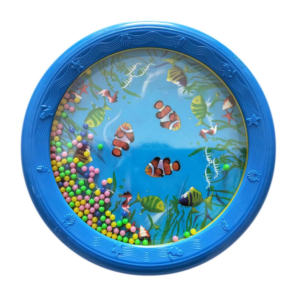 Ocean Drum Wave - 8 インチ動物タンバリンオーシャンウェーブビーズドラム音楽教育子供のおもちゃ