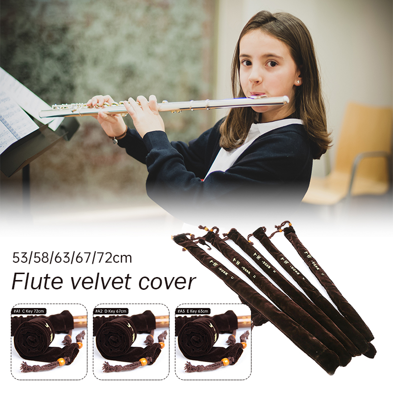 Shakuhachi Bamboo Flute - フルート角イタチポータブル収納ケースバッグ竹フルート保護lintDrawstringバッグ屋外フルートキャリング用