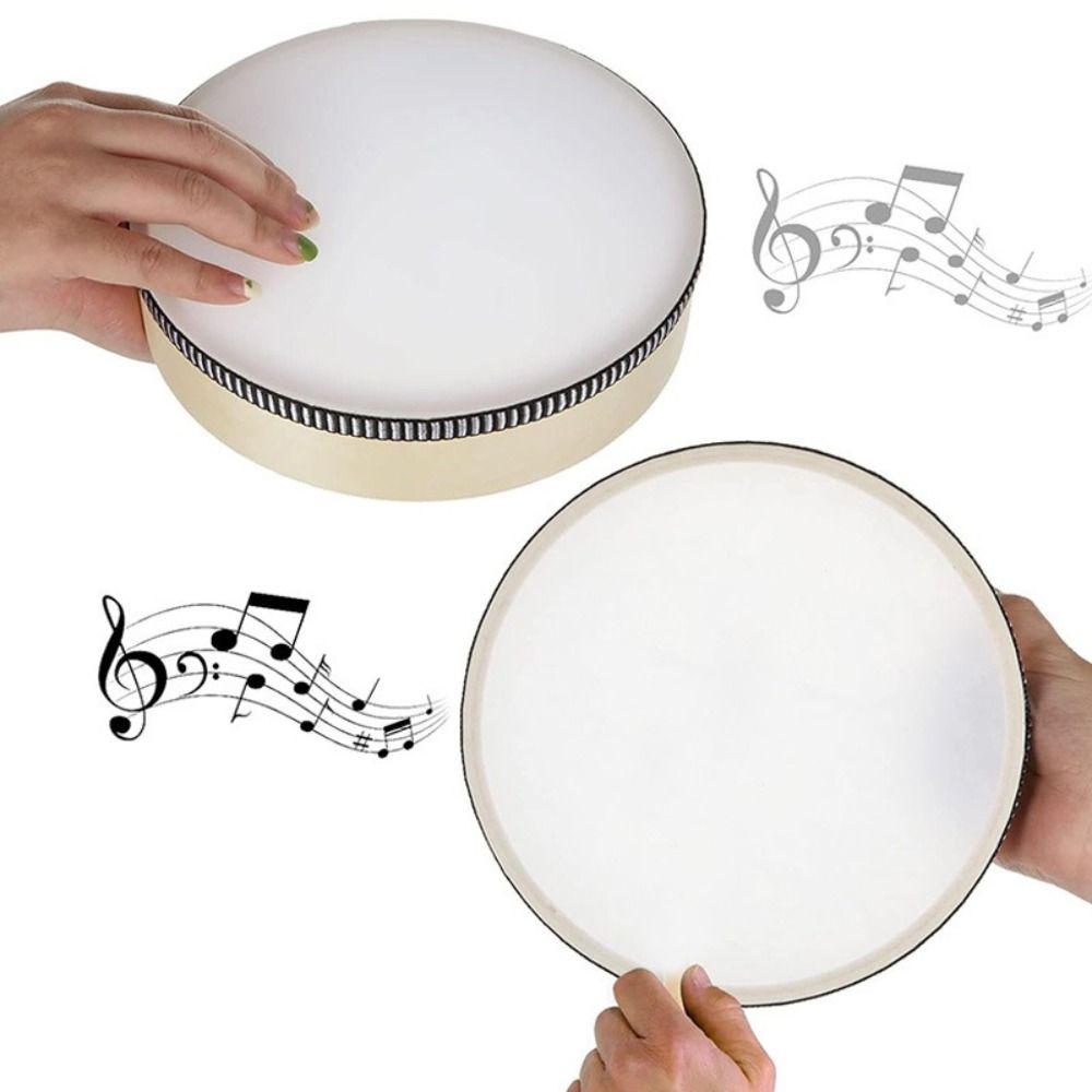 Djembe Hand Drum - ギフト 4/6/8/10 インチ木製ハンドドラムハンドヘルド木製フレーム楽器おもちゃ安全で便利な持ち運び子供用ドラム幼児用