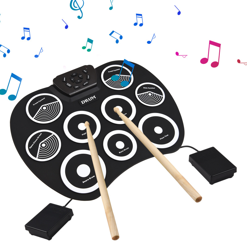 電子ドラムセット 手巻きドラム 9パッド MIDIインターフ - Djembe Hand Drum のレビューと価格