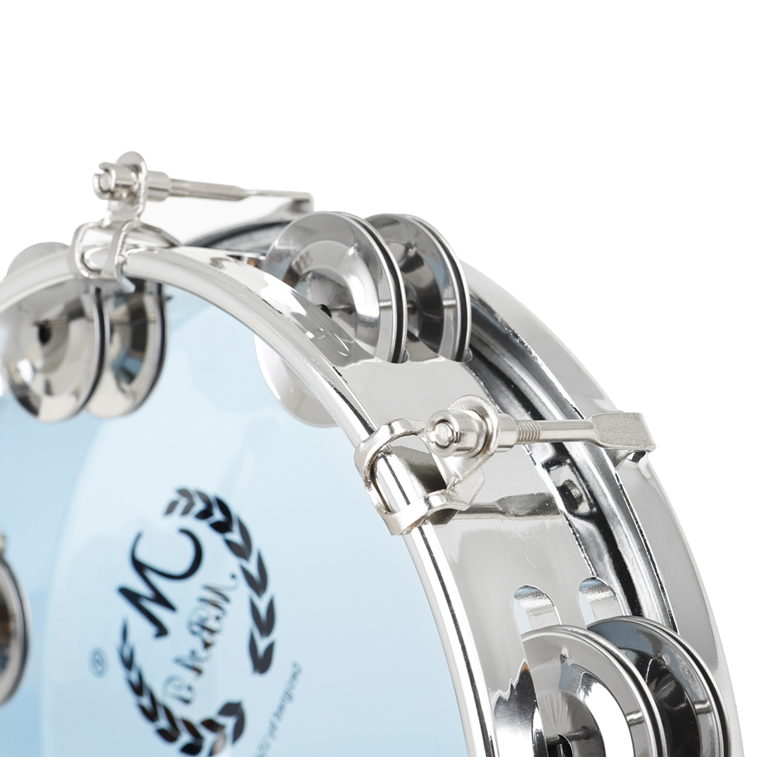Mbat-ハンドドラム用のダブルロータンourine、ステン - Ocean Drum Wave のレビューと価格