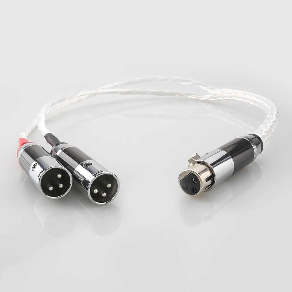 ハイエンド8AG銀メッキ2XLRオス-メスYスプリッター3ピ - Musical Instrument Image のレビューと価格