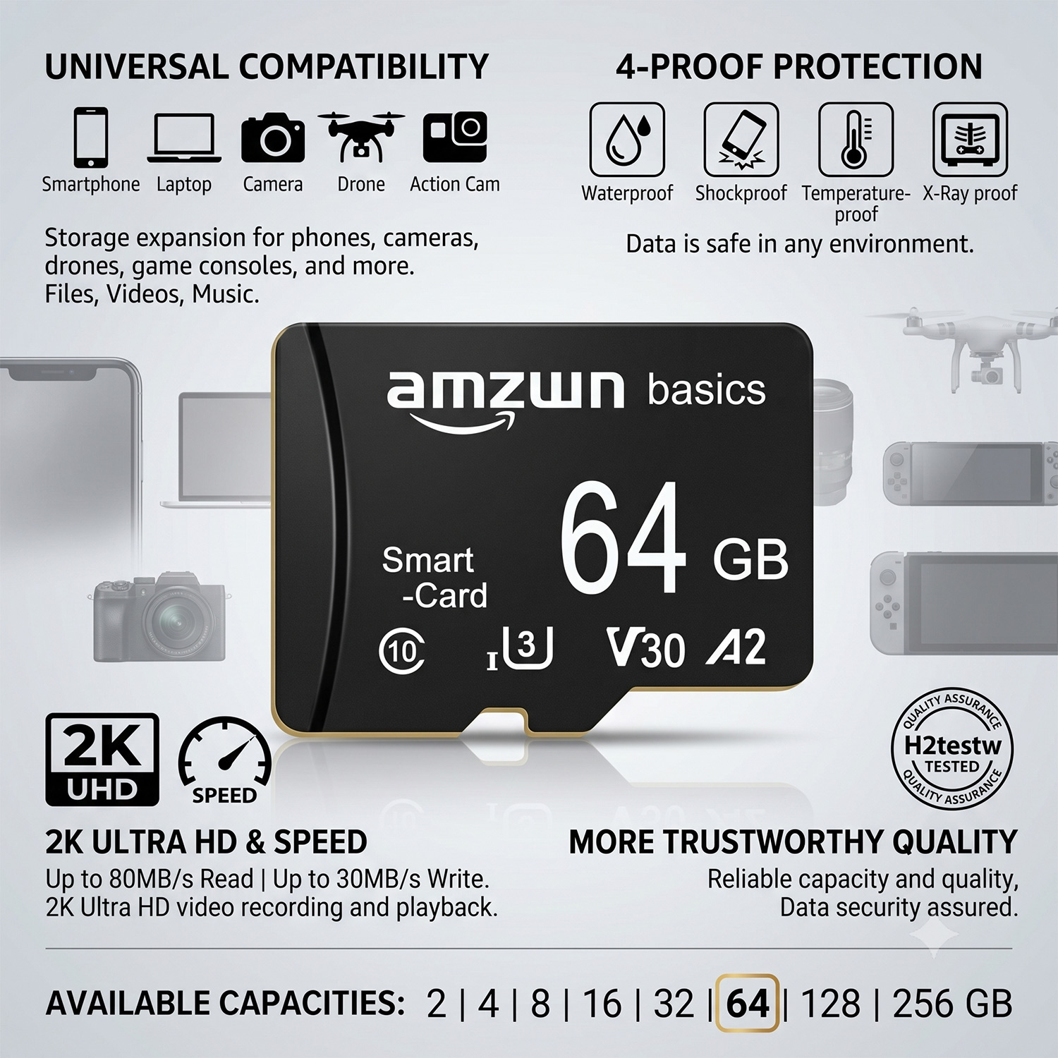高速メモリカード 128GB ミニSDカード 64GB Cl - Musical Instrument Image のレビューと価格
