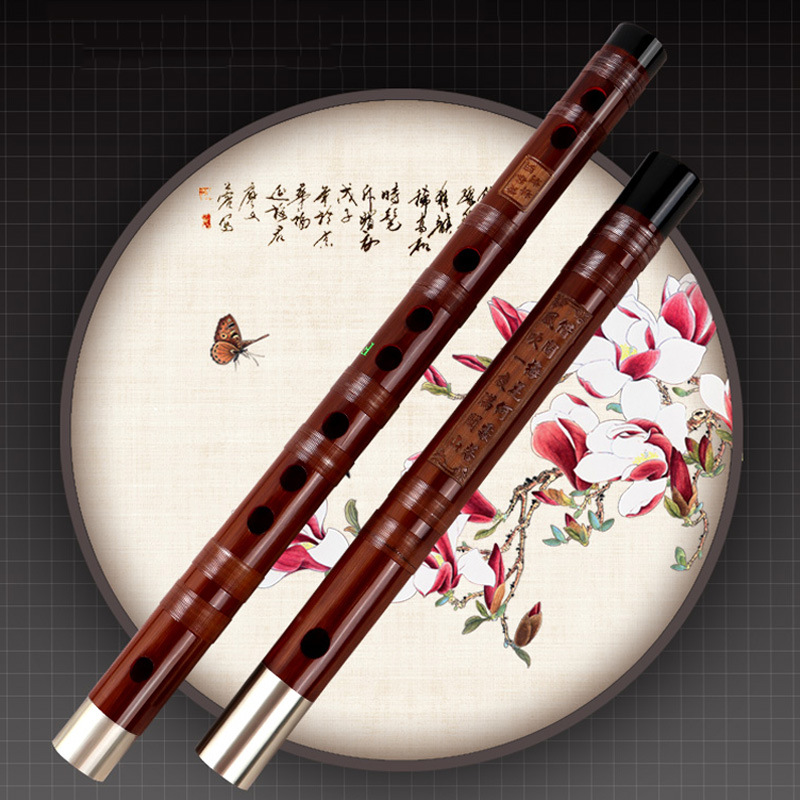 プロの竹のフルートエンハンサー竹dizi学生ダブルインサート - Shakuhachi Bamboo Flute のレビューと価格