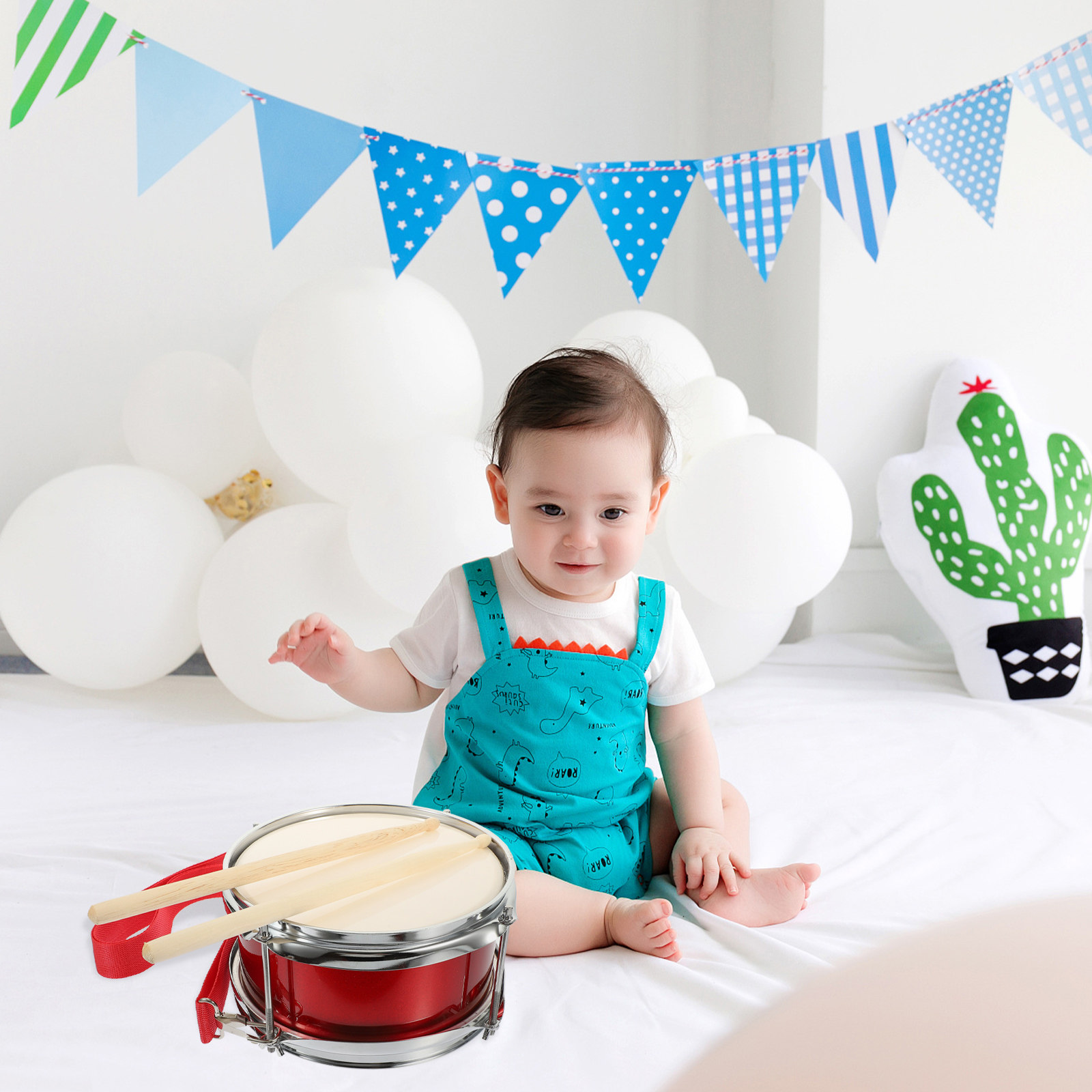 1セット子供用スネアドラム金属製パーカッション楽器簡単演奏音 - Musical Instruments Easy のレビューと価格