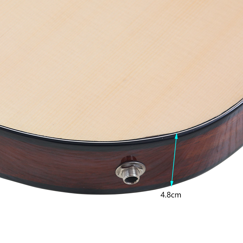 40 インチサイレントクラシックギターシンボディ 6 弦スプ - Dobro Resonator Guitar のレビューと価格