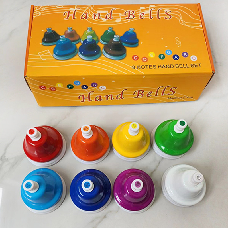 Orff 楽器セット ハンドベル カラフルな 8 ノート ハ - Musical Instrument Chimes のレビューと価格