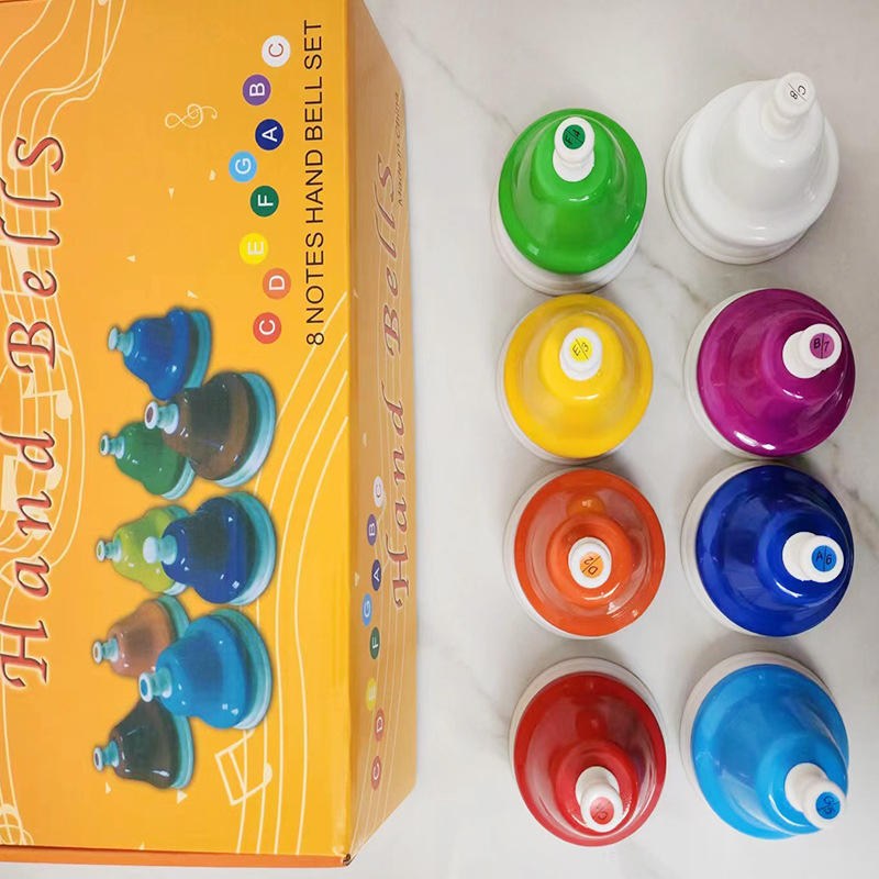 Orff 楽器セット ハンドベル カラフルな 8 ノート ハ - Musical Instrument Chimes のレビューと価格