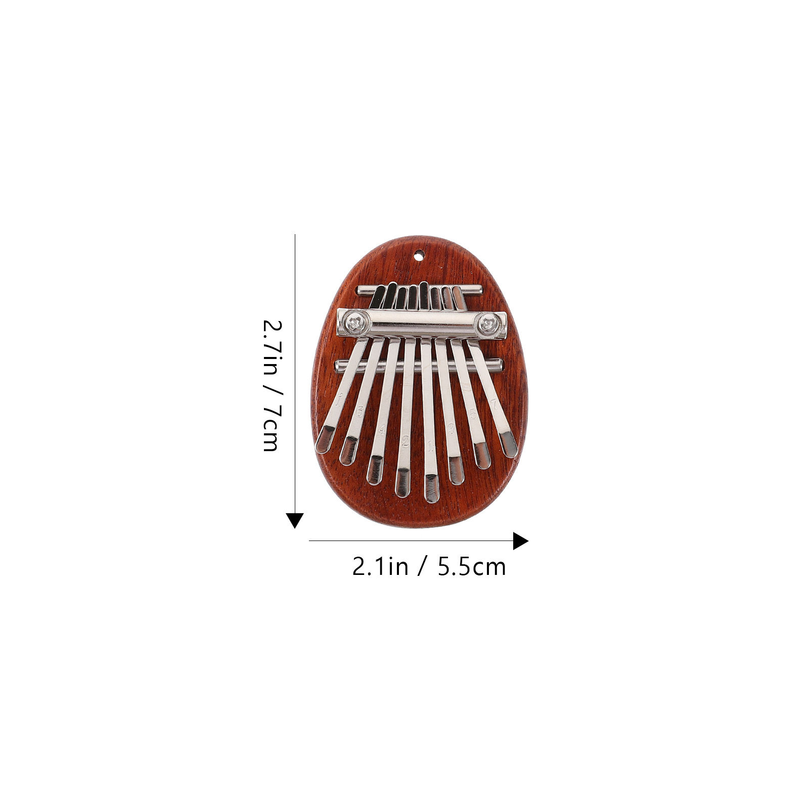 1 セット 8 キーミニカリンバ親指ピアノ無垢材フィンガーピ - Musical Instruments Easy のレビューと価格