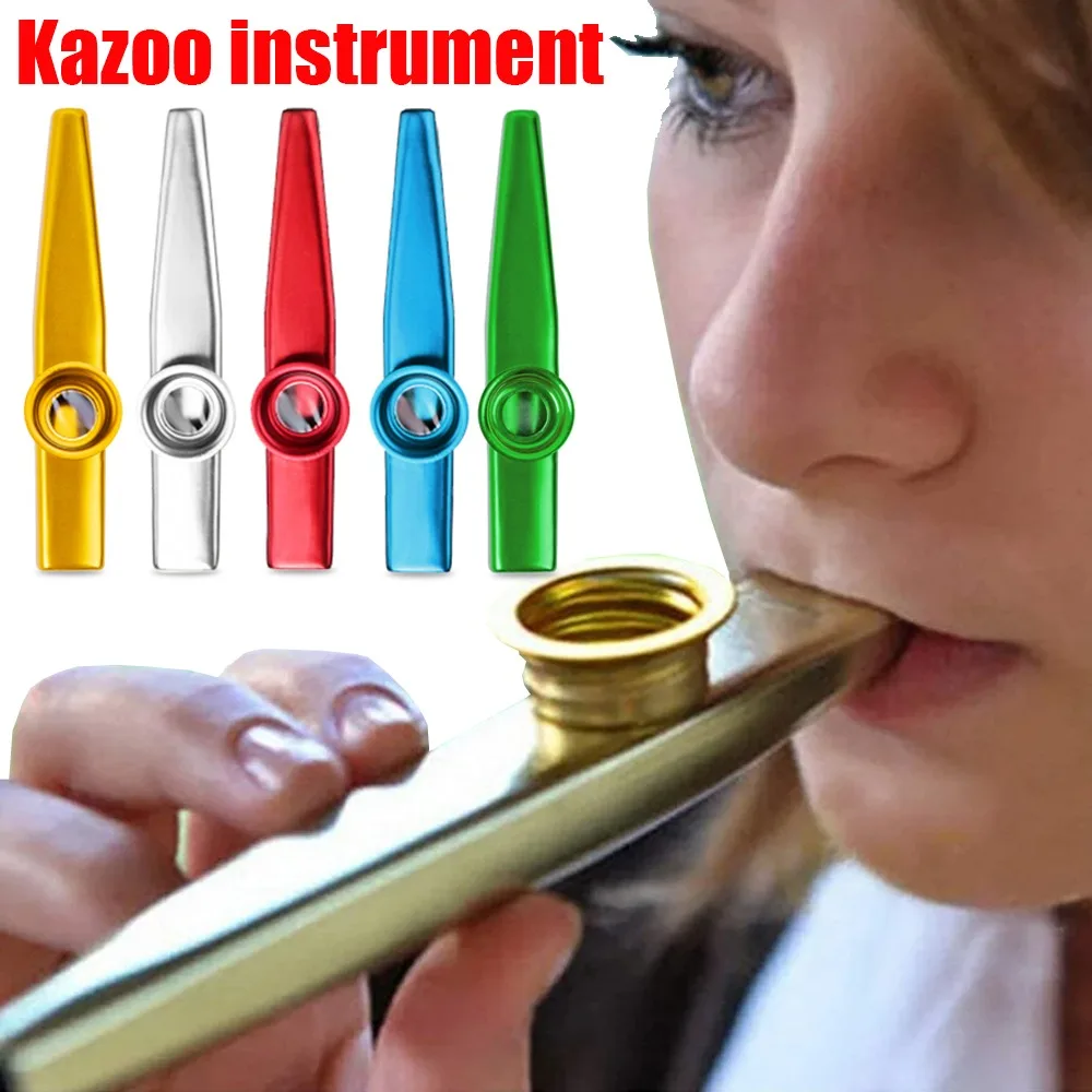 1 個の金属製カズー、音楽愛好家に適したプロの楽器、学びやす - Musical Instruments Easy のレビューと価格