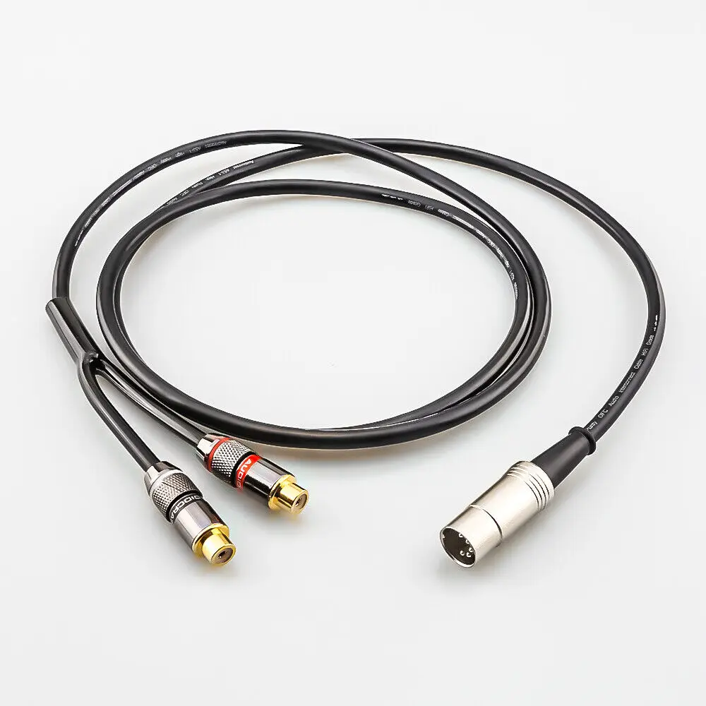 オス-2 rcaメスジャンパーケーブル、5ピンDIN、bo、 - Musical Instrument Image のレビューと価格