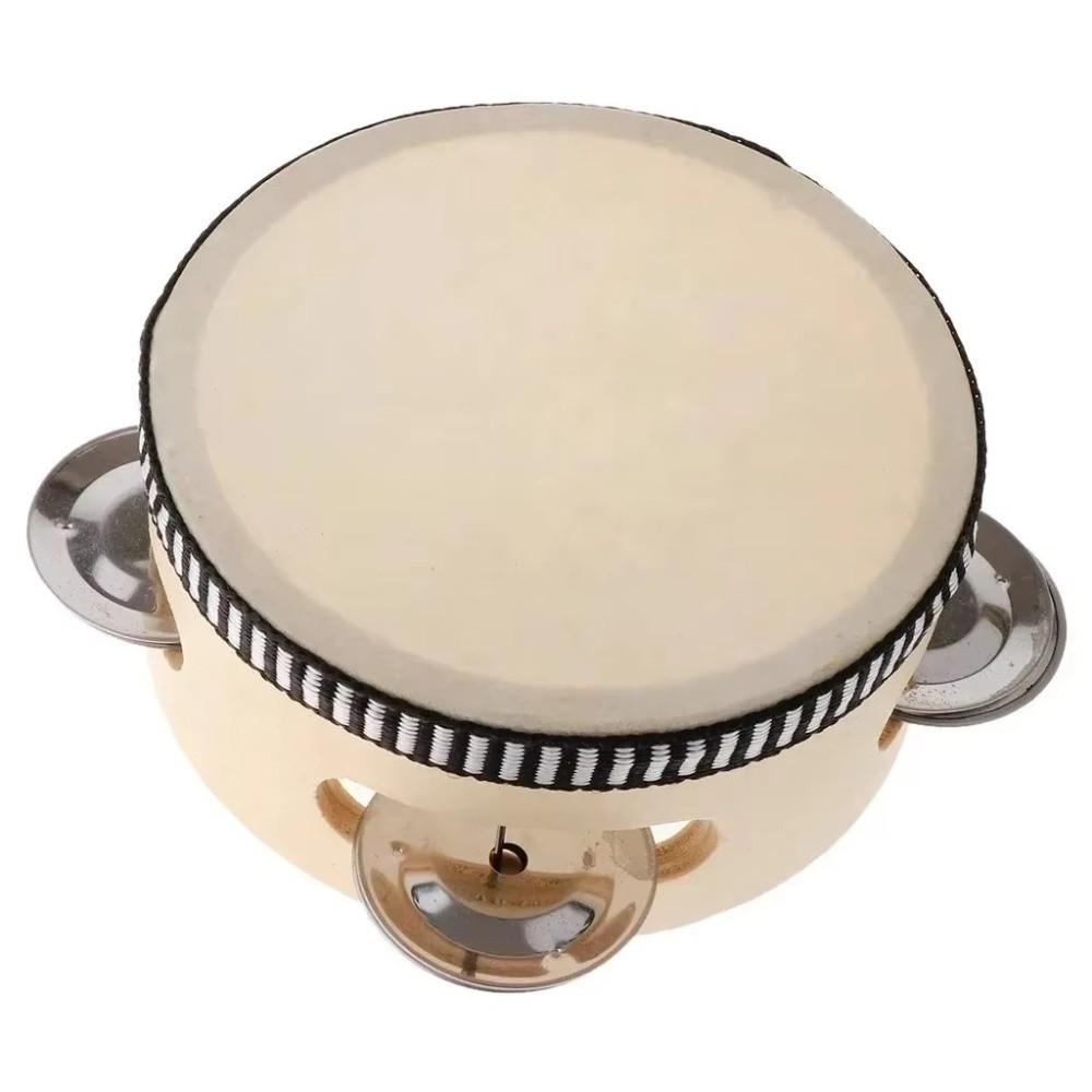 4/6/8/10 インチハンドヘルドドラム木製金属ジングルタ - Musical Instrument With Hand のレビューと価格