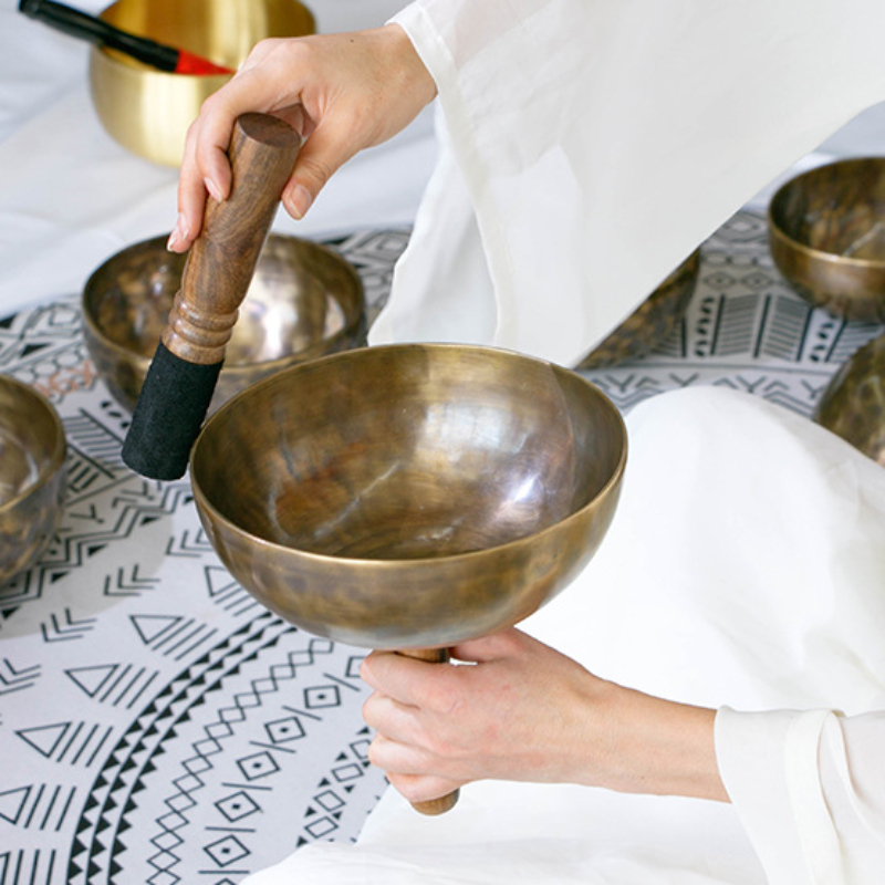 手作りのチベットのサウンドボウル,祈りの歌,瞑想,ヨガ,音楽 - Musical Instrument With Hand のレビューと価格