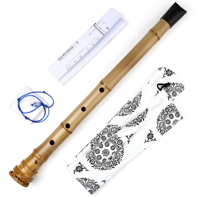 尺八付き縦型竹笛、木管楽器、5穴、木製楽器、dキー、保護カバ - Shakuhachi Bamboo Flute のレビューと価格