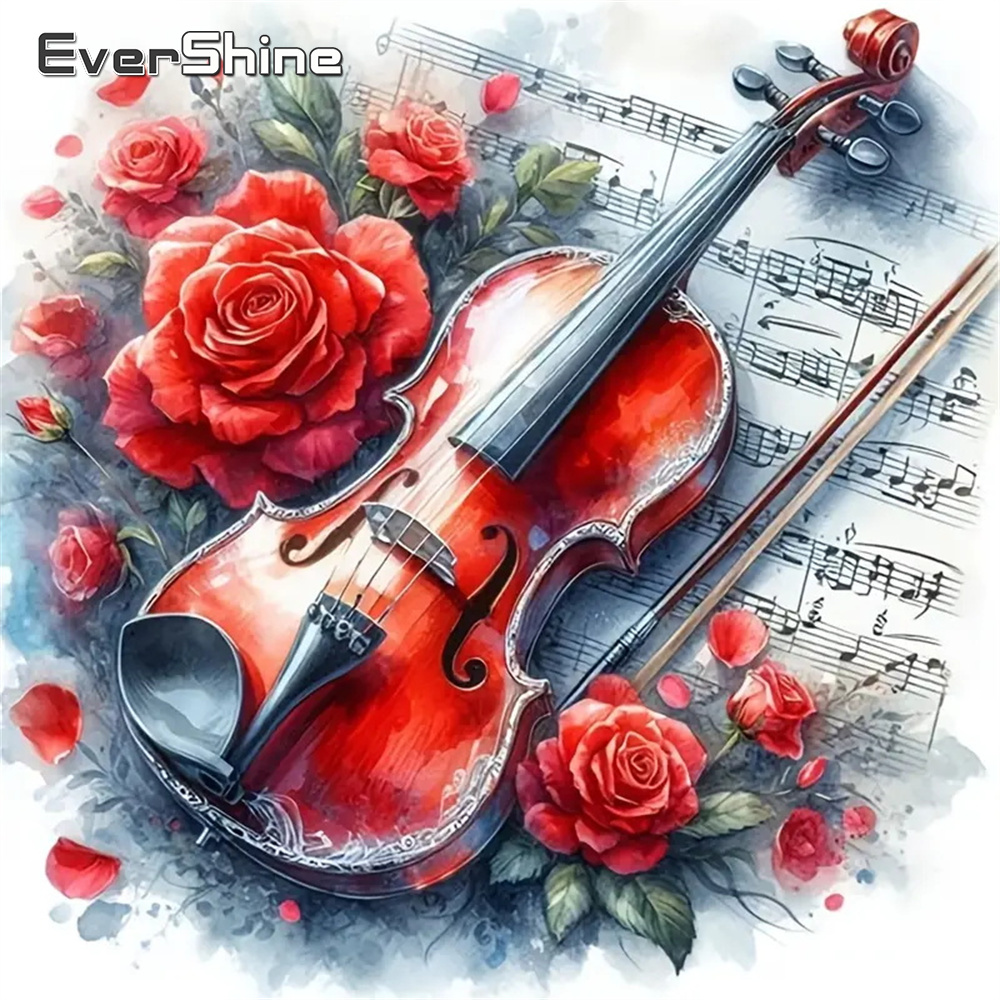 Evershine DIY ダイヤモンドペインティング バイ - Musical Instrument Cello のレビューと価格