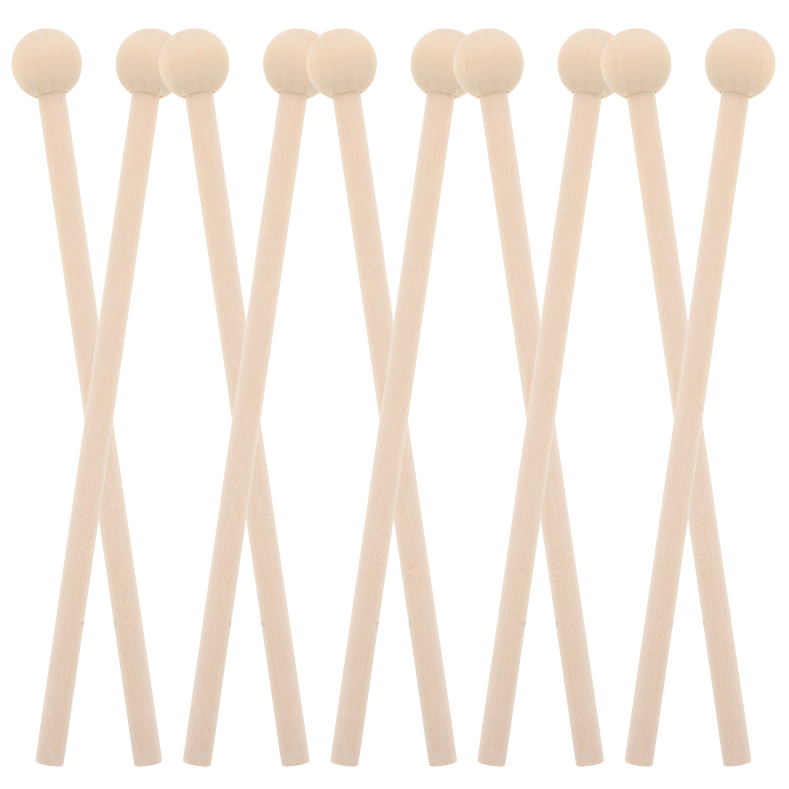 10個入り - サイズ別木製マレット、木琴、ウッドブロック、 - Musical Instrument Chimes のレビューと価格