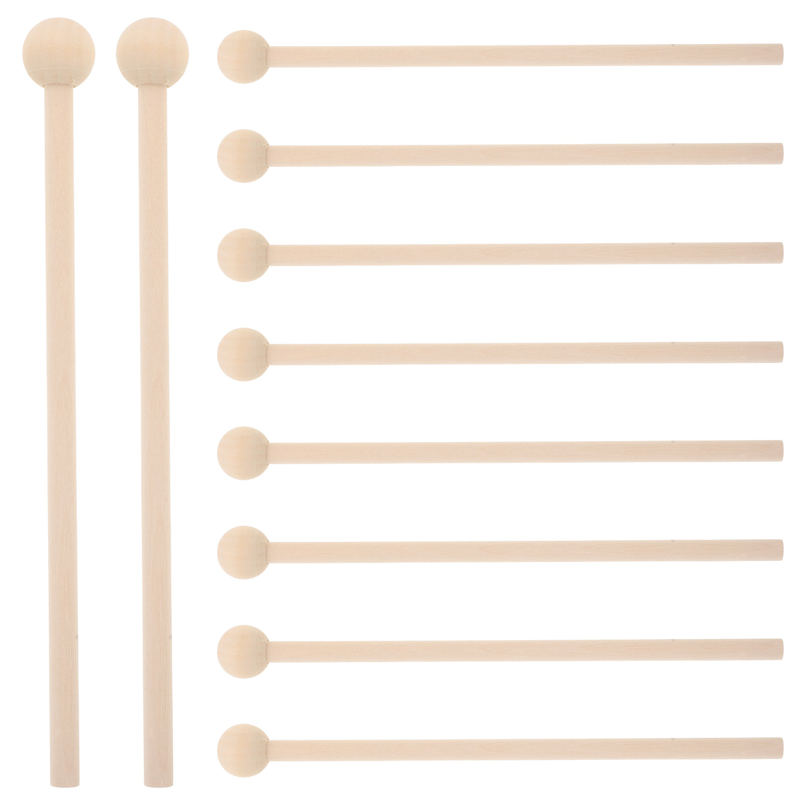 10個入り - サイズ別木製マレット、木琴、ウッドブロック、 - Musical Instrument Chimes のレビューと価格